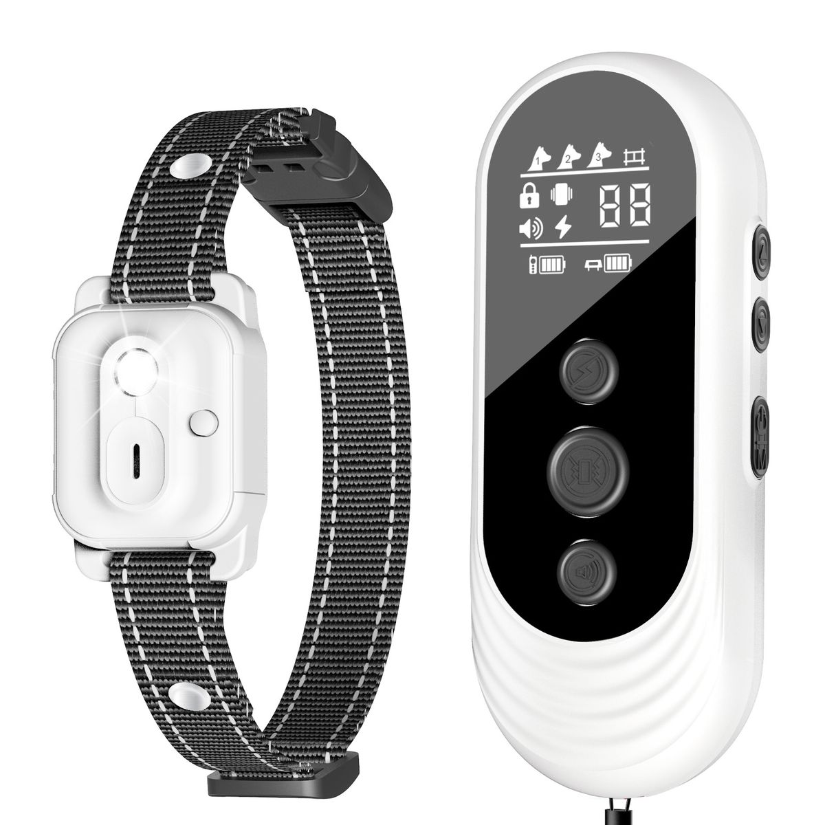 New Dog Training Device Remote Control Electric Shock Collar Warning Anti-Barking Pet Supplies_voghion.com