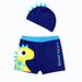New Style Boys' Swimming Trunks Dinosaur Children's Swimming Trunks With Swimming Cap Comfortable High Elastic Hot Spring Vacation Cute Cartoon_voghion.com