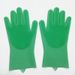 Silicone Household Waterproof Kitchen Cleaning Tool Durable Anti-scald Dishwashing Gloves_voghion.com