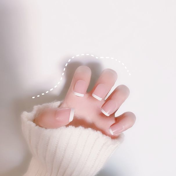 Tina Products Patch per unghie finte, scatola da 24 pezzi, francese corto_voghion.com