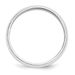 10k White Gold 5mm Half Round Wedding Band Size 9_voghion.com