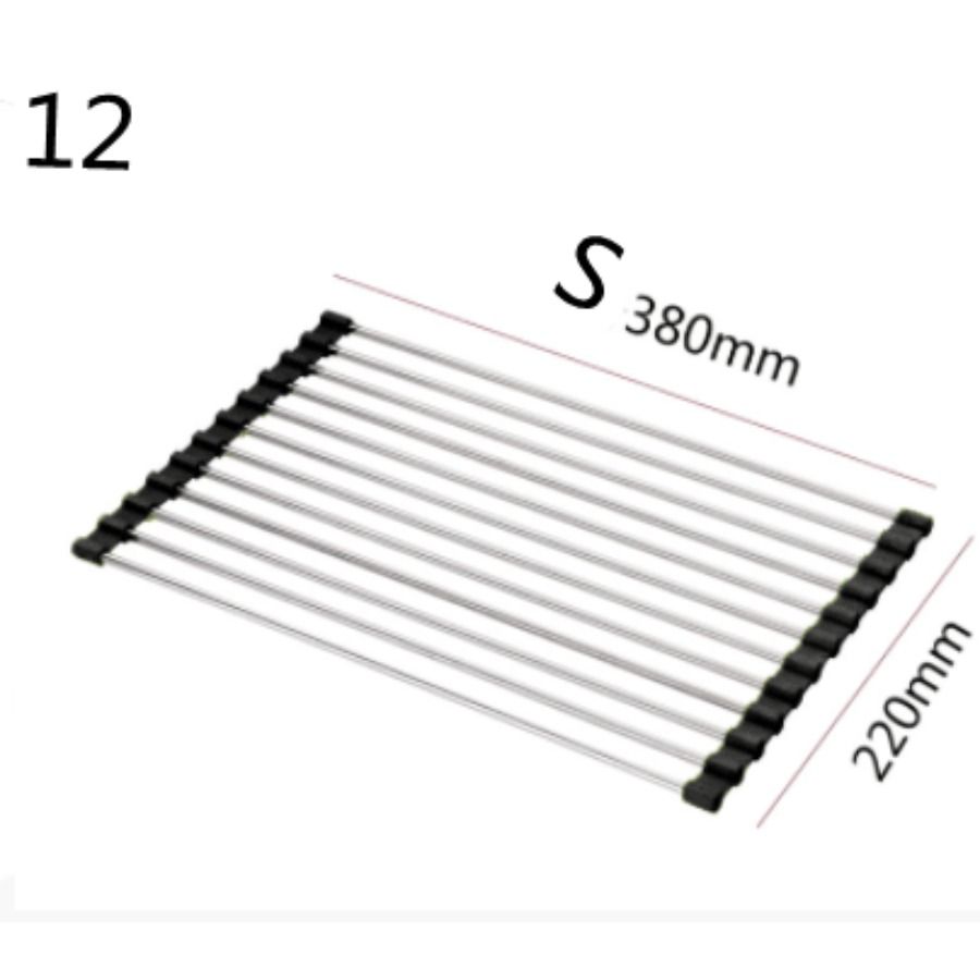 Scaffale da cucina pieghevole in acciaio inox per lavello_voghion.com