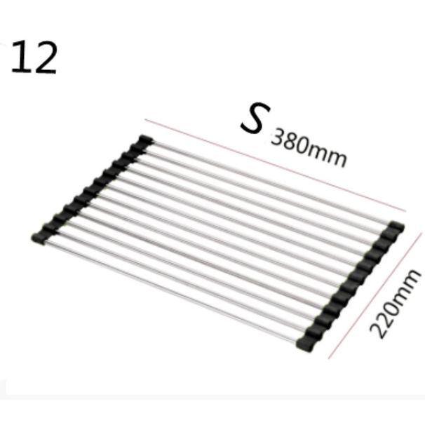 Scaffale da cucina pieghevole in acciaio inox per lavello_voghion.com