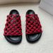 Wanhuo Unlabeled Women's Woven Versatile Thick-Soled Mules Comfortable Platform Slippers Flat Slides_voghion.com