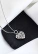 LDR1232 S925 Silver Vintage Coins and Heart Necklace_voghion.com