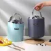 Portable Circular Cooler Lunch Bag Suitable For Picnic Children Student Travel Foldable Insulated Waterproof Storage_voghion.com