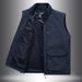 "Men's Utility Vest – Rugged Nylon Photographer & Fishing Sleeveless Jacket With Multi-Pockets (Relaxed Fit, Breathable Polyester Lining, M-5XL)"_voghion.com