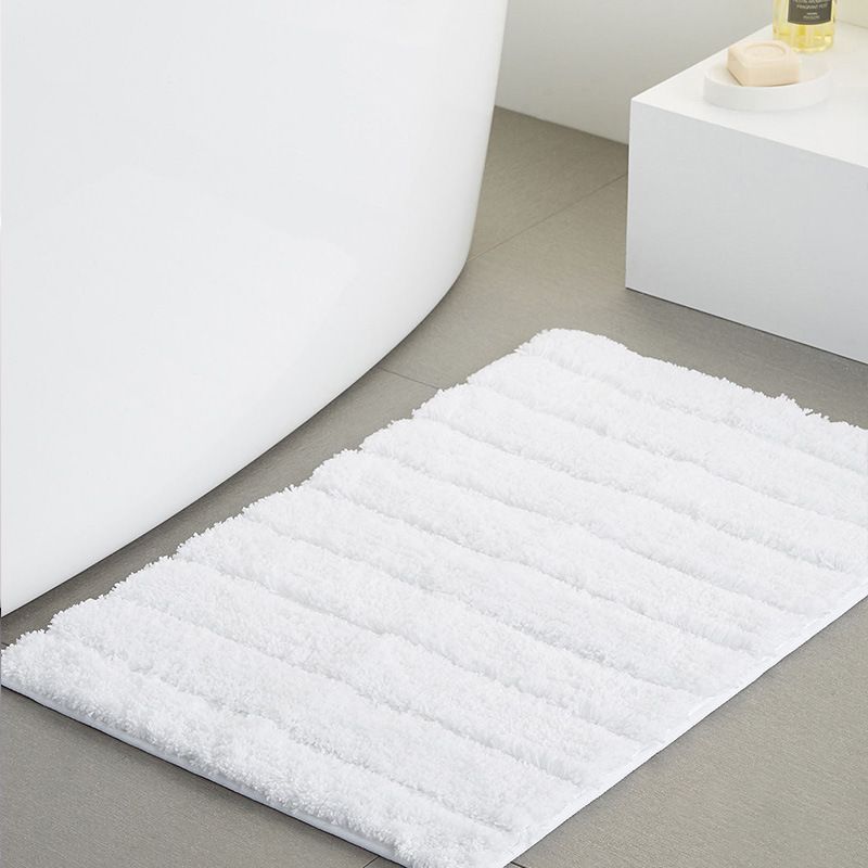 Square Flocked Non-Slip Floor Mat - Ultra Absorbent & Machine Washable, Modern Solid Color & Striped Designs_voghion.com