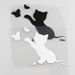 personalized creative scratch stickers butterfly cat cat car stickers reflective stickers_voghion.com