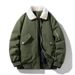 Fattened Plus Size Lamb Wool Jacket Cotton Jacket Men's Loose Fat Thickened Cotton Jacket_voghion.com