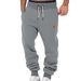 Men's Brushed Fleece Sweatpants With Cuffed Hem - Warm, Comfortable & Stylish Casual Workwear Pants_voghion.com