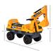 HOMCOM No Power Ride On Excavator Digger Music Light For 2-3 Years Old Yellow_voghion.com