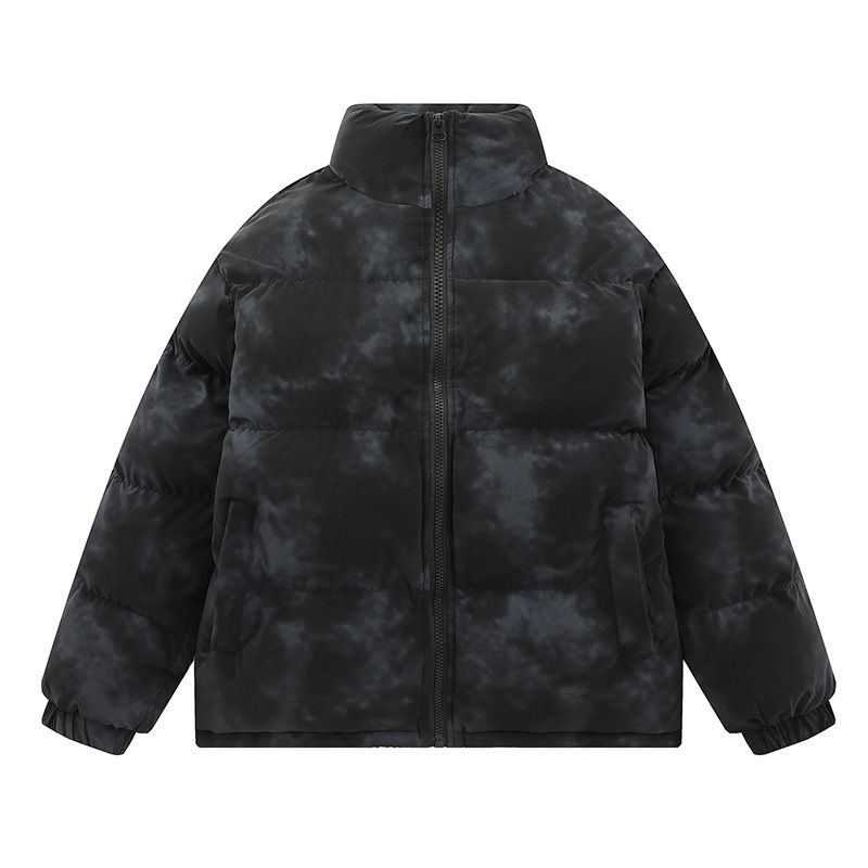 Jaqueta masculina grande com capuz – Casaco grosso de algodão acolchoado para uso urbano (preto/bege/verde)_voghion.com