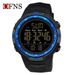 Digital Sports Watch With Alarm, Stopwatch, Countdown, Night Light, And 50m Water Resistance - Large Round Dial, Durable Resin Case, Rubber Strap_voghion.com