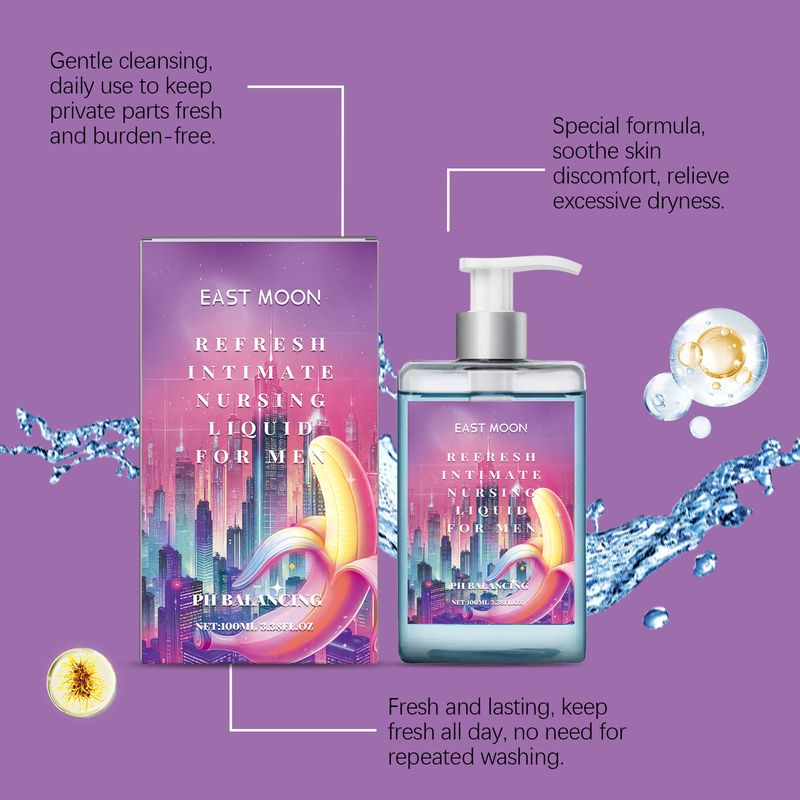 Gel doccia East Moon Men per la cura delle zone intime, detergente profondo, allevia il fastidio, rimuove la melanina, esfolia e nutre a lungo._voghion.com