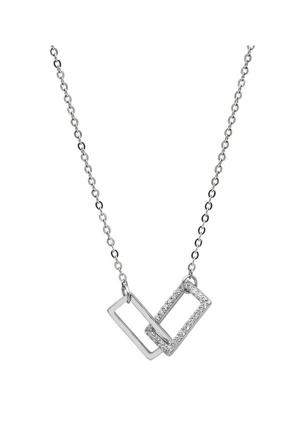 LDR9056 S925 srebrna ogrlica s preprostimi pravokotniki_voghion.com