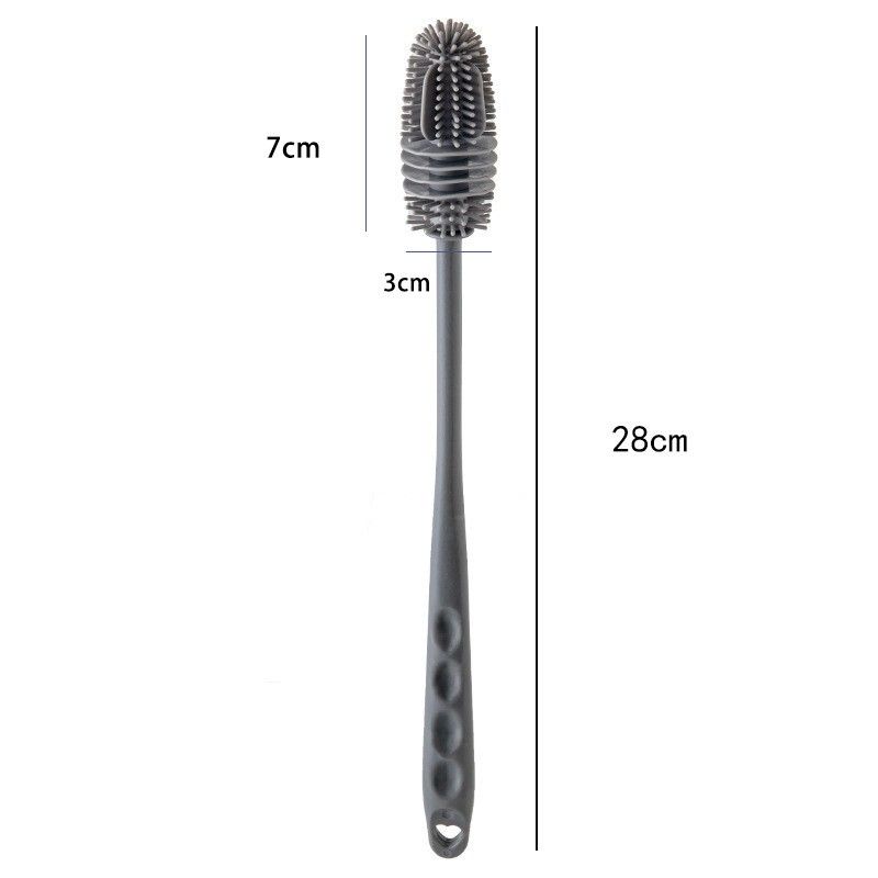 Cleaning Brush With Long Handle Silicone For Household Use No Dead Corners Special Cleaning Brush For Cups Wall Breaking Machine_voghion.com