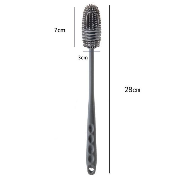 Cleaning Brush With Long Handle Silicone For Household Use No Dead Corners Special Cleaning Brush For Cups Wall Breaking Machine_voghion.com