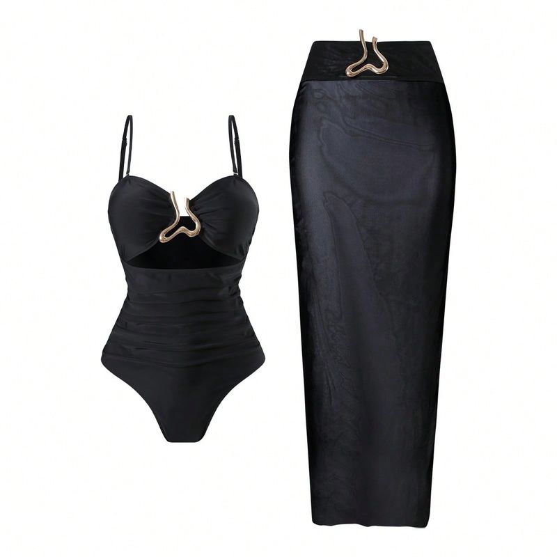 Maillot de bain une pièce élégant pour femme - Taille haute, effet gainant, dos nu sexy, tissu à séchage rapide, idéal pour la natation et les vacances à la plage_voghion.com