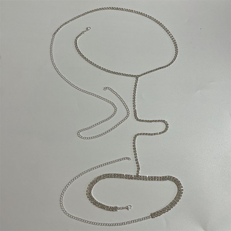 Hot selling enkellaags sexy dijbeen met volledige diamant gepersonaliseerde strass been taille voor vrouwen body chain_voghion.com