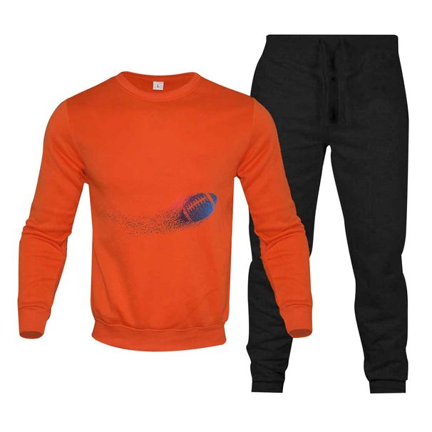 Neues lässiges Rundhals-Kapuzenpullover und Hose, modisches Jogging-Sportswear-Set für Herren_voghion.com