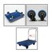 Rubber 360 Flatbed Quiet Moving Capacity Wheels Loadbearing Manual Ultra Platform Plastic Degree Heavy Car Car Obj For 330.69LB_voghion.com