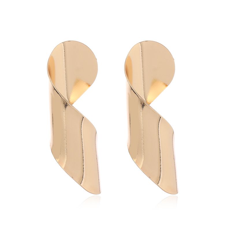 Ohrringe Neues Set Legierung Übertrieben Metall Blätter Hohl Geometrische Ohrringe_voghion.com