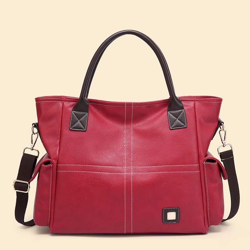 Borsa a tracolla da donna, borsa a mano in pelle PU, alla moda, con tracolla regolabile_voghion.com