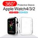 Λεπτή πλήρης θήκη για Apple Watch Series 8 7 6 5 4 3 Κάλυμμα σιλικόνης SE για iWatch 44 40 41 45 38 4249MM Clear TPU Screen Protector_voghion.com