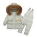 Premium Baby & Toddler Winter Outfit Set - Warm Hooded Down Jacket With Detachable Pants (80cm, 1-3 Years) - Soft & Lightweight For Boys & Girls_voghion.com