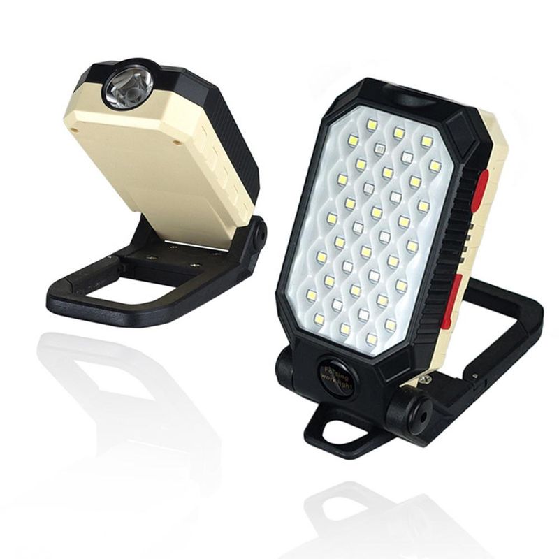 1 Pcs COB Work Light USB Charging Multi-function Folding Maintenance Flashlight with Magnet_voghion.com