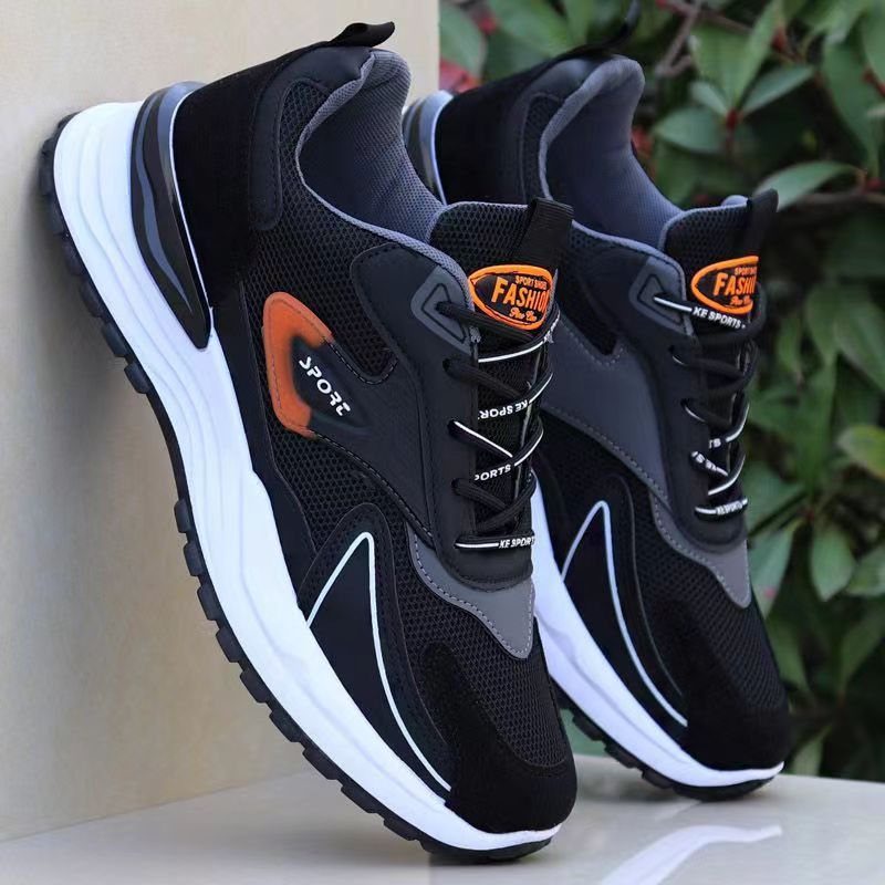 Zapatillas deportivas de verano transpirables y desodorantes de alta gama con suela suave, resistentes al desgaste, informales, de malla para correr, modernas para hombre_voghion.com