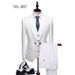 Men's Clothing Set Men 3 Pieces Slim Fit Casual Tuxedo Suit Male Suits Set_voghion.com