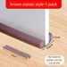 Self-Adhesive Door Bottom Seal Strip, Weather Proof Draught Excluder For Bedroom, Soundproof Windproof Gap Blocker_voghion.com