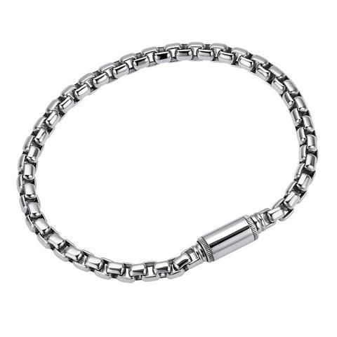 Bracciale da uomo in argento puro, alla moda, leggero, di lusso, di nicchia, di fascia alta, semplice, versatile, per uomo._voghion.com
