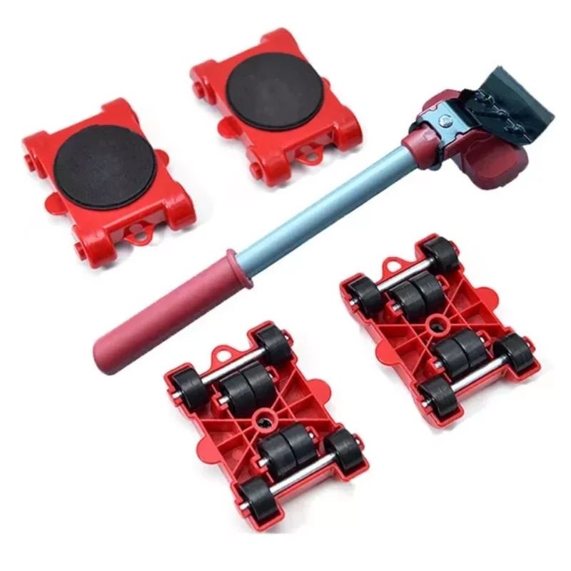 1 Set Furniture Slides Tools Kit, Portable Moving Tool With Rollers, Large Tool Moving Tool Roller, Load Single Person Energy Efficiency_voghion.com