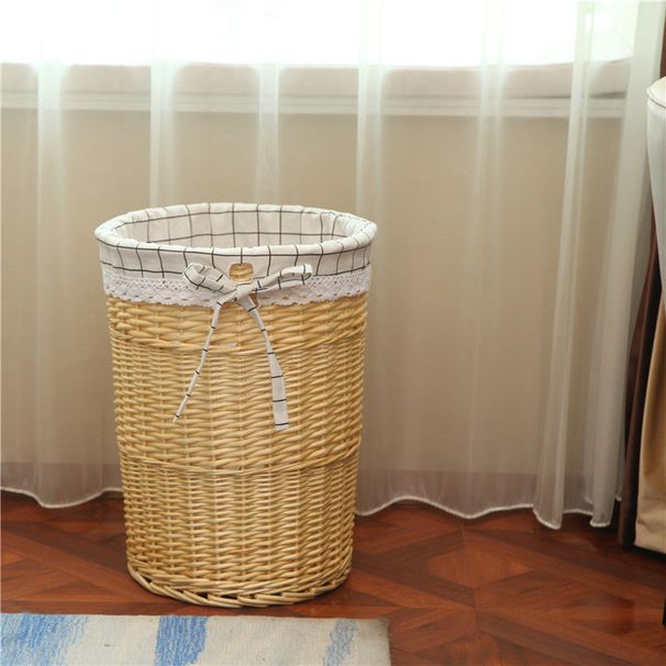 【 1011 θετικές κριτικές 】 Καλάθι οικιακής χρήσης βρώμικα βρώμικα ρούχα, μεγάλη ψάθινη κατσαρόλα Καλάθι αποθήκευσης ρούχων εστιατορίου_voghion.com