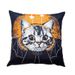 Cross-border exclusive Halloween cat bat zombie pattern printed pillowcase home sofa cushion cover_voghion.com