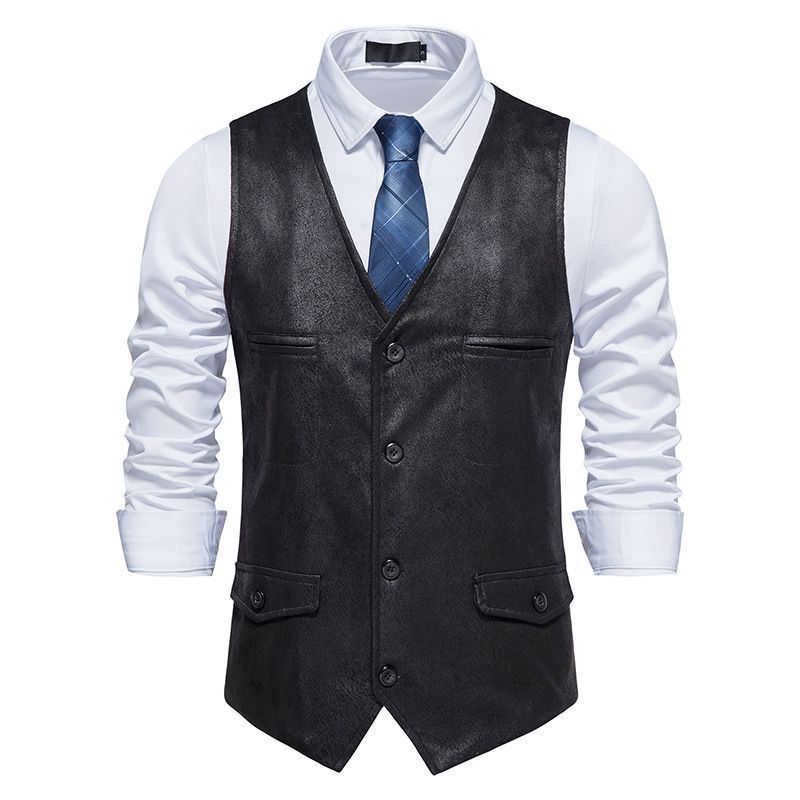 [Warmfunktion] Einreihige Wildlederjacke Ma Yinglun Slim Armor Weste M74_voghion.com
