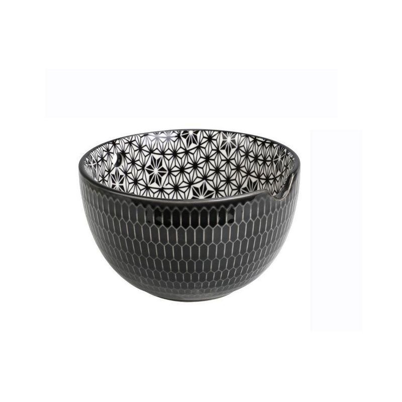 Ceramic wool bowl with three colors and simple patterns with pores for storing wool, ceramic storage bowl_voghion.com