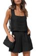 2024 neue frauen 2-stück Casual Set Leinen Shorts Ärmelloses Top Weste_voghion.com