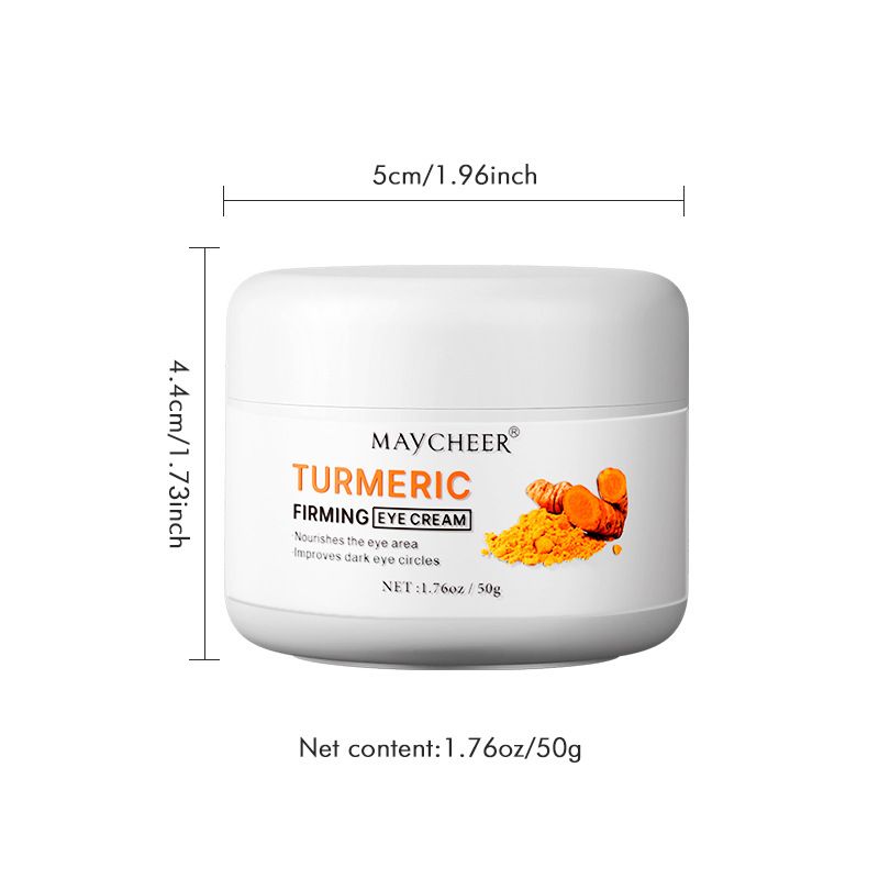 MAYCHEER Kurkuma-Augencreme lässt feine Linien verblassen, hellt auf und strafft, Anti-Aging, feuchtigkeitsspendende und aufhellende Augencreme_voghion.com