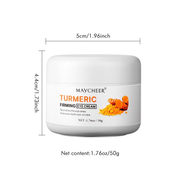 MAYCHEER Kurkuma-Augencreme lässt feine Linien verblassen, hellt auf und strafft, Anti-Aging, feuchtigkeitsspendende und aufhellende Augencreme_voghion.com