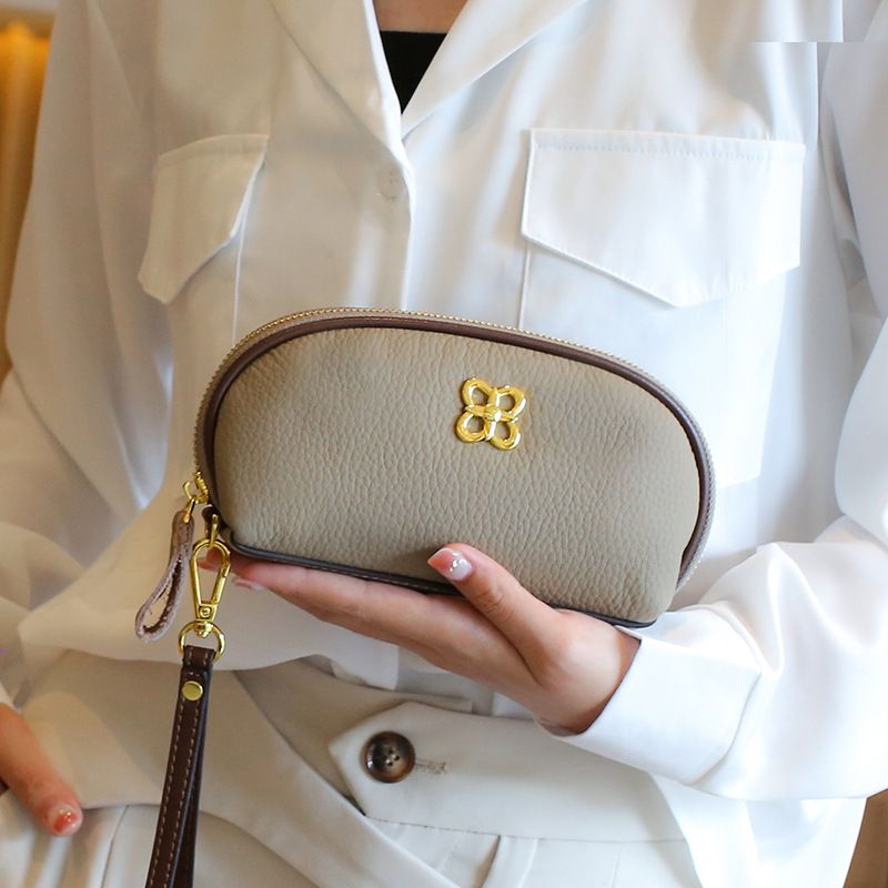 Borsa da polso versatile da donna estiva, vera pelle di alta qualità da donna, borsa per telefono con strato superiore in pelle bovina per donna_voghion.com