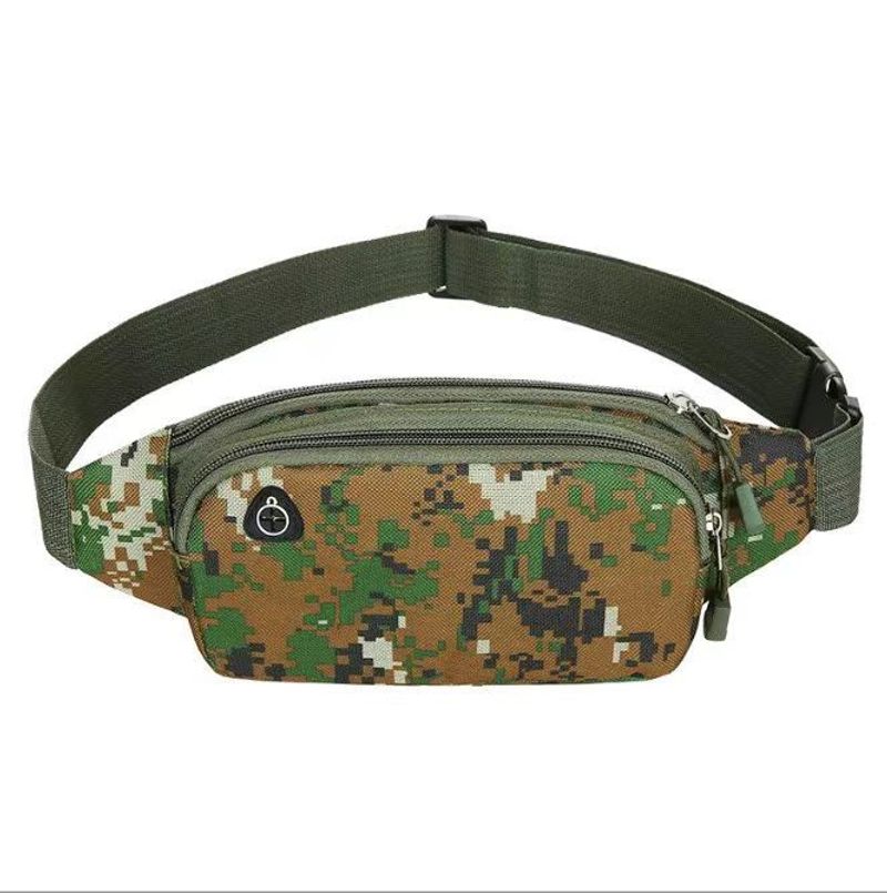 Men’s Bags Multifunctional Outdoor Leisure Canvas Waist Bag New Style Sports Running Mobile Phone Chest Bag Men's Splash Proof Business Cashier Bag_voghion.com