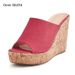 Sandálias femininas plataforma peep-toe - sandálias casuais confortáveis de largura larga para mulheres_voghion.com