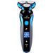 3D Rotary Electric Shaver - USB Rechargeable & Cordless, IPX7 Waterproof With LCD Display, 3 Floating Blades For Smooth Shaving_voghion.com