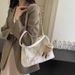 Korean Style High-End For Women 2024 New Fashion Striped Bucket Casual Versatile Underarm Shoulder Tote Bag_voghion.com