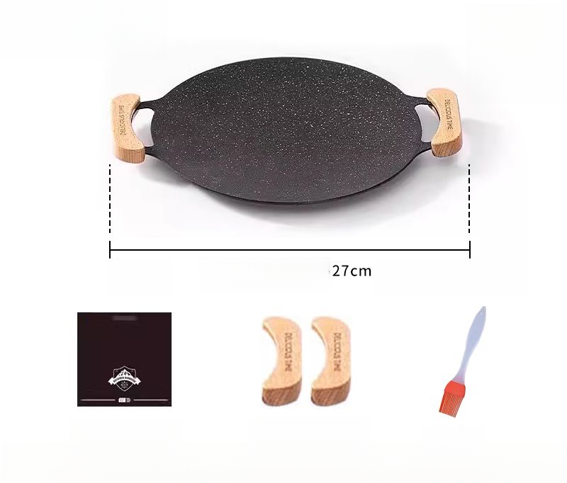 Explorer Outdoor Camping Grill BBQ Korean Style Teppanyaki Home Pot Maifan Stone Grilling Pan_voghion.com