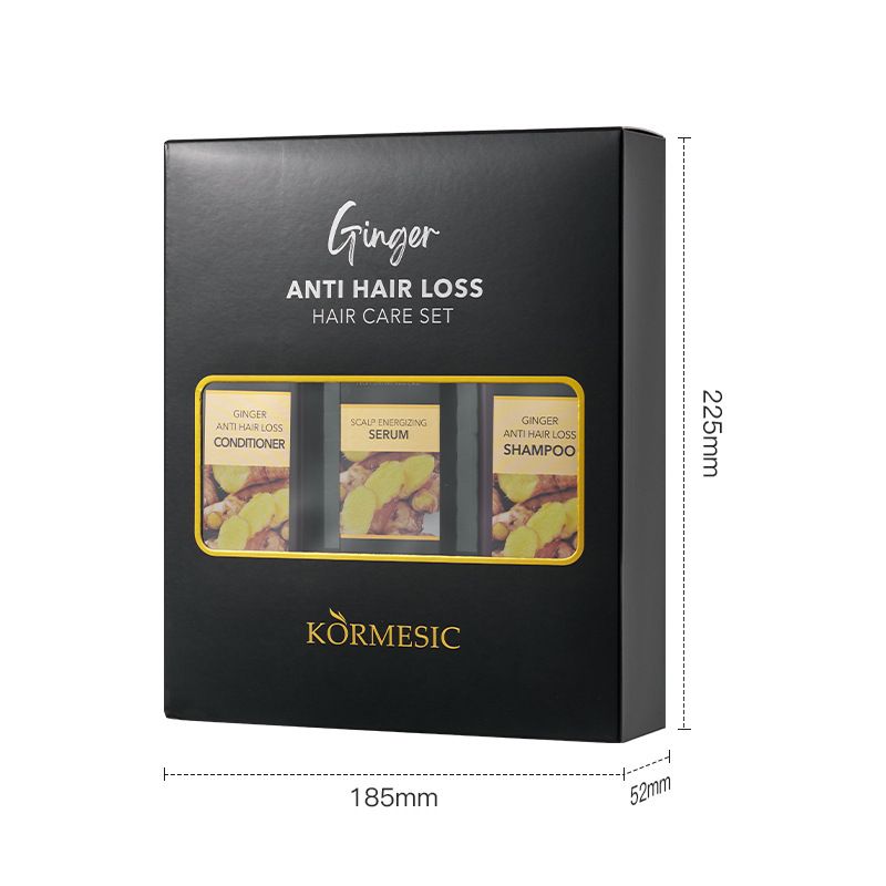 KORMESIC Packaging Ginger Wash Kit 300ml + 300ml + 50ml_voghion.com